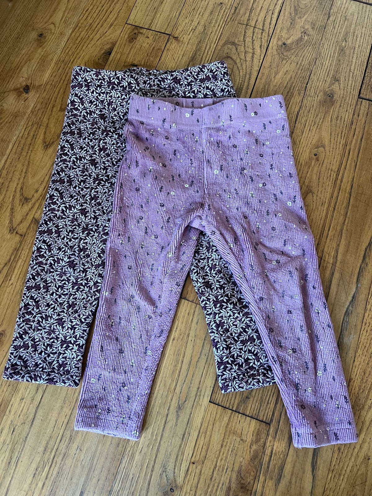 Set van 2 paarse winter leggings maat 86, Ophalen of Verzenden, Zo goed als nieuw, Meisje, Broekje