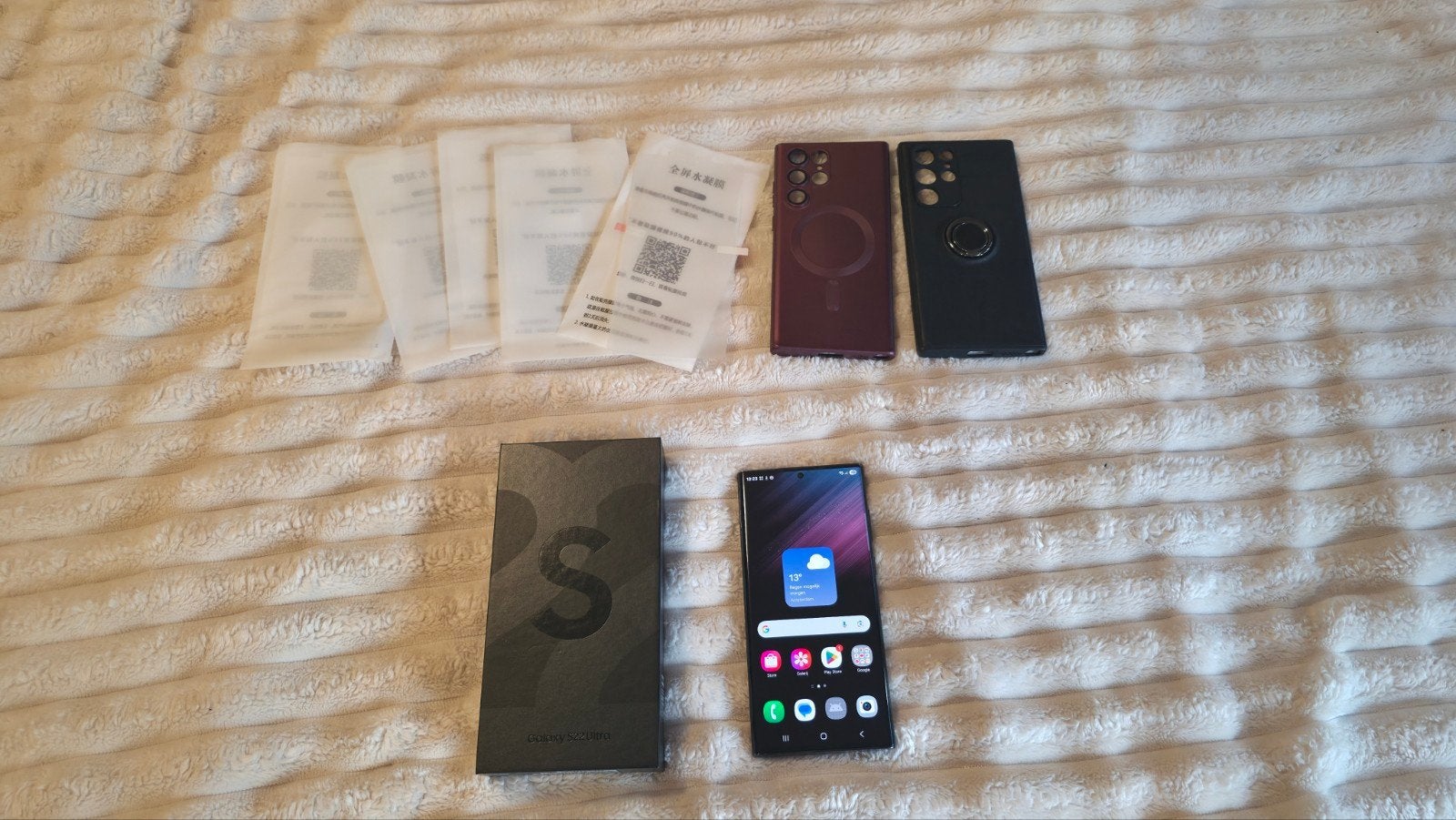 Samsung S22 ultra zwart 256gb, Gebruikt, Zwart, Ophalen of Verzenden, Galaxy S22