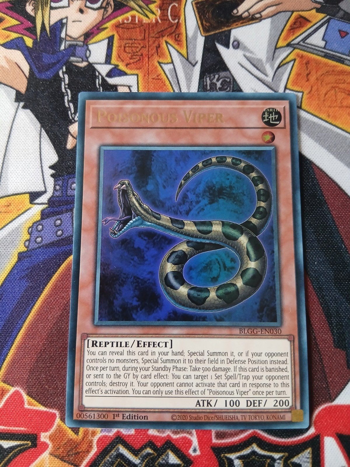 Poisonous Viper - Ultra Rare BLGG - Yu-Gi-Oh, Ophalen of Verzenden, Zo goed als nieuw, Foil