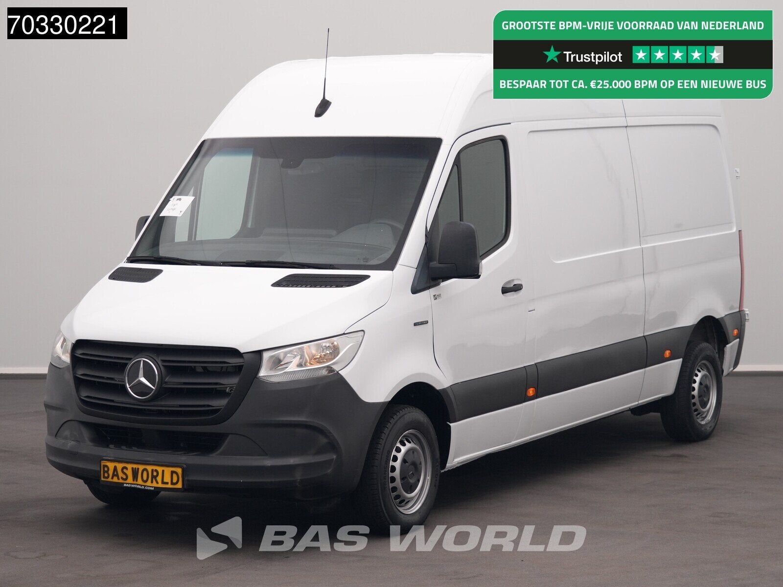 Mercedes eSprinter 312 112 L2H2 100% Elektrisch 55kWh 168km, Automaat, Stof, Gebruikt, Euro 6
