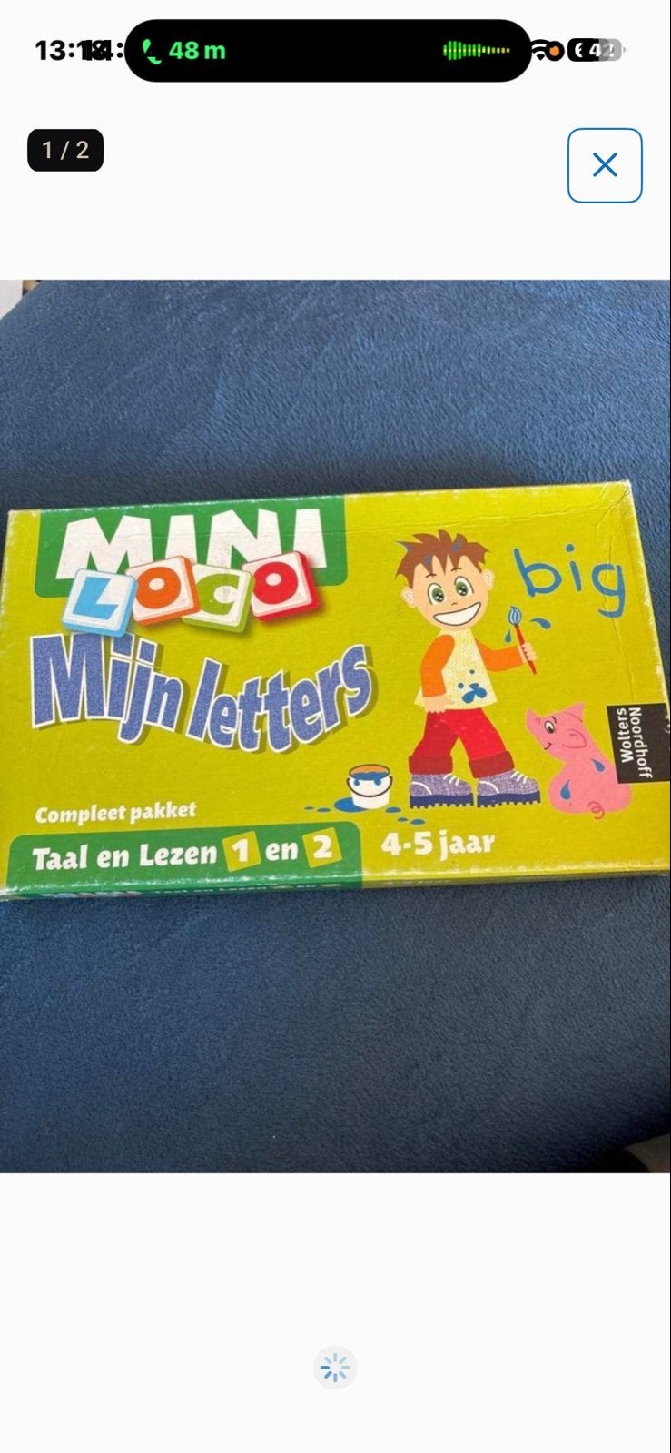 Mini Loco Mijn Letters - Taal en Lezen 1 en 2 (4-5 jaar), Ophalen of Verzenden, Zo goed als nieuw, Taal en Lezen