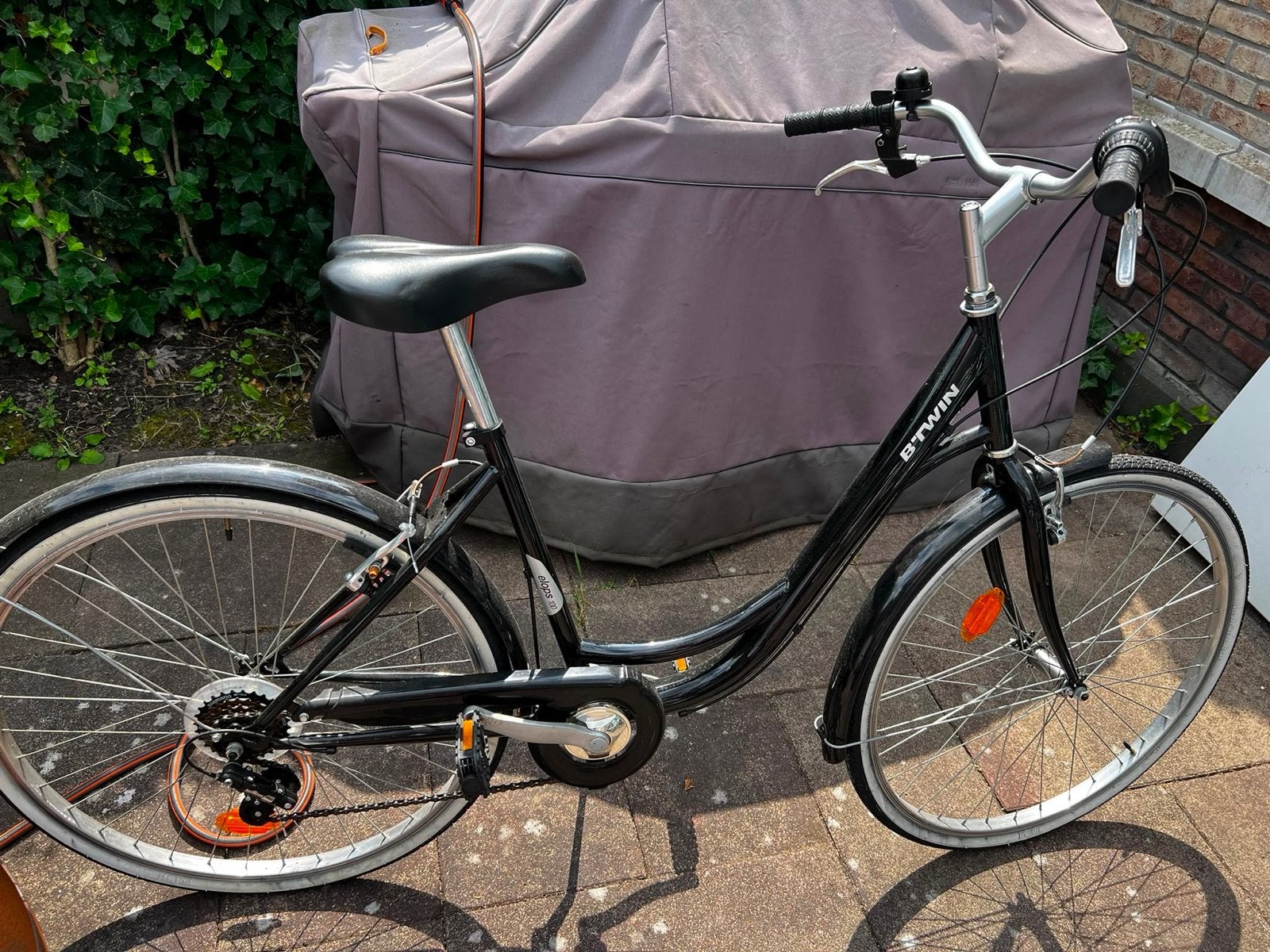 B-Twin stadsfiets/stationsfiets met versnellingen, Velgrem, 50 tot 53 cm, Ophalen, Overige merken