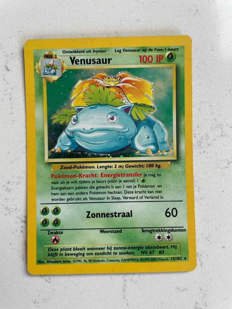 Venusaur base set Nederlands, Ophalen of Verzenden, Zo goed als nieuw