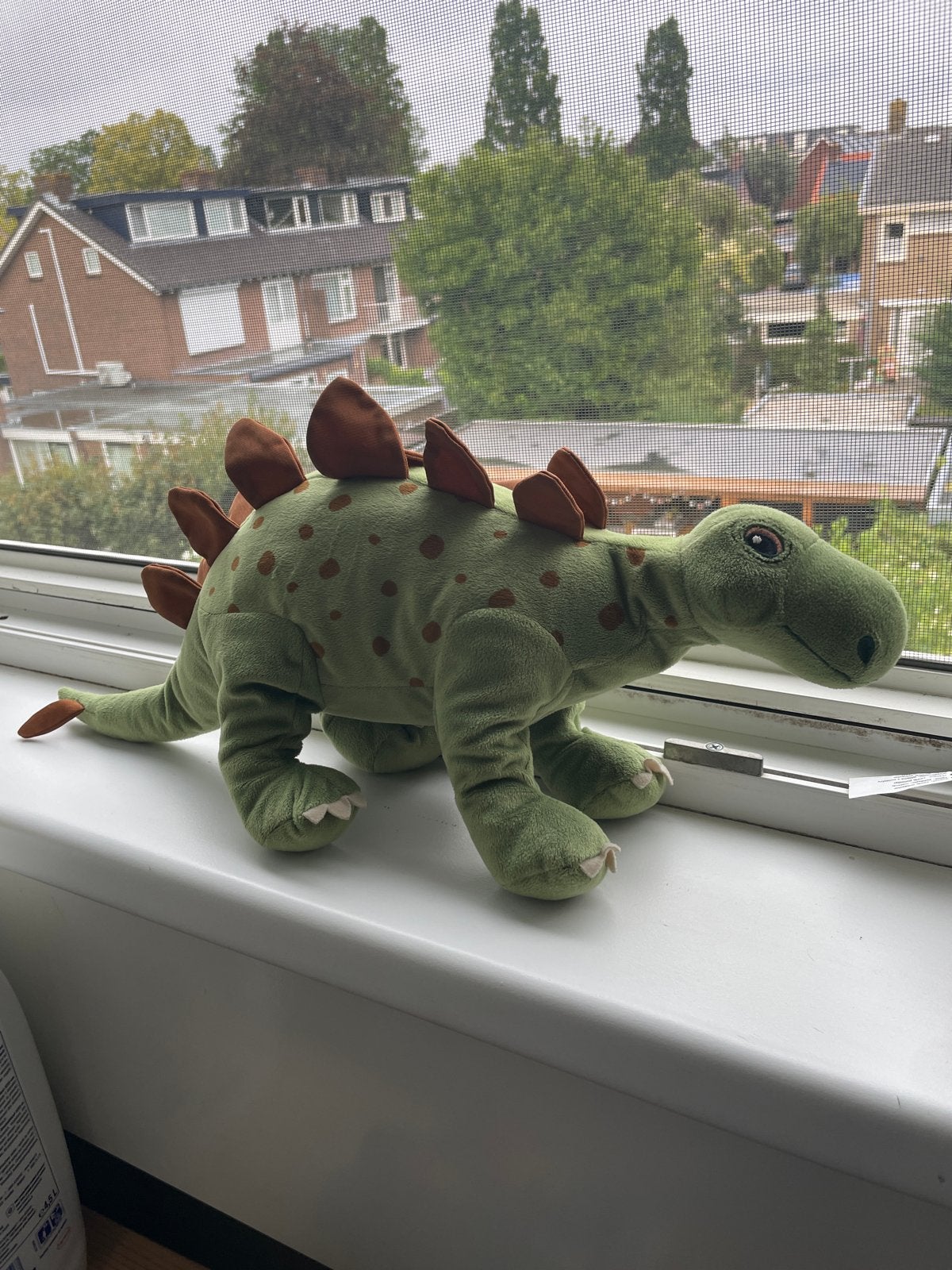 IKEA JÄTTELIK Dinosaurus Stegosaurus Knuffel, Groen, Ophalen of Verzenden, Zo goed als nieuw, Middelgroot (20 tot 80 cm)