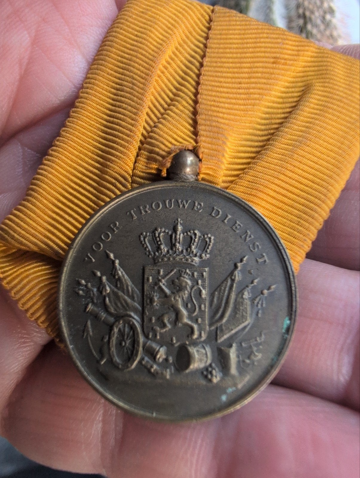 Trouwe Dienst Medaille -  Brons / Juliana, Ophalen of Verzenden, Brons, Nederland