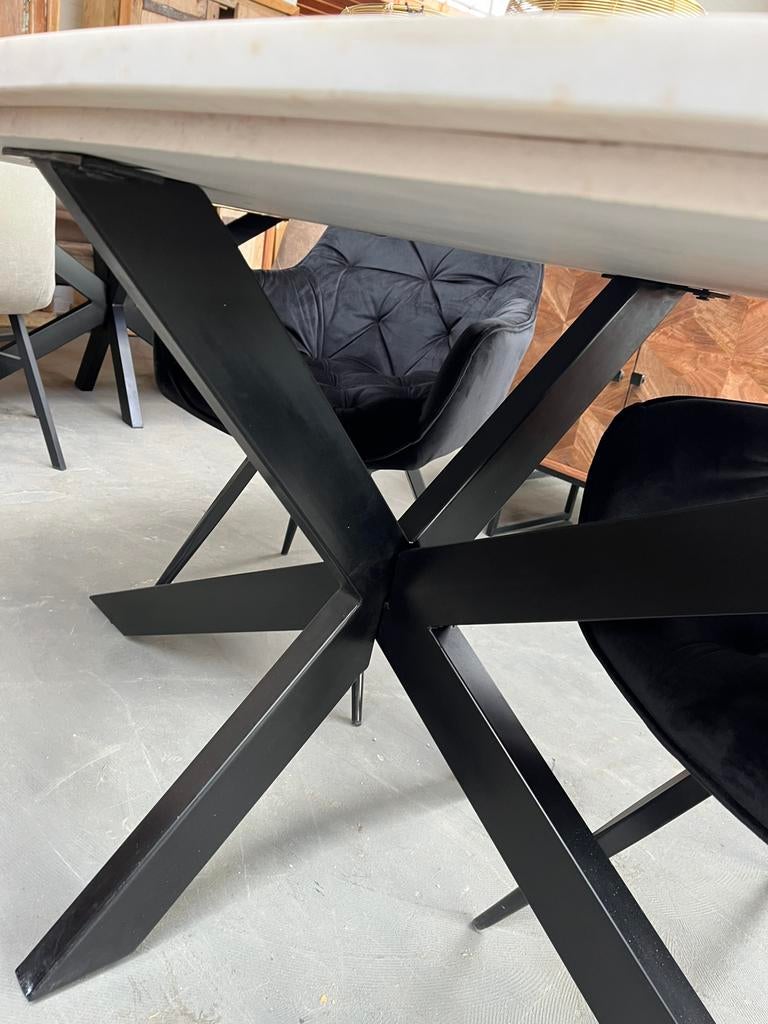 Magazijn Leegverkoop Eettafel ovaal Mable Wit marmer matrix, Nieuw, Ophalen of Verzenden, Info@wkhome.nl, Argonweg 20 Amersfoort