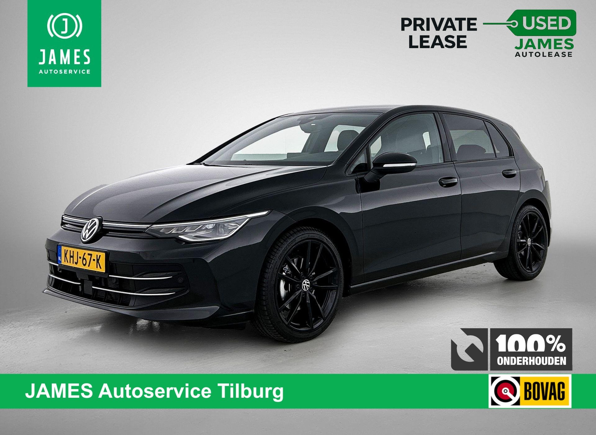Volkswagen Golf 1.5 eTSI Black Line CAMERA | IQ Light + Gril, Stof, 4 cilinders, 150 pk, Zwart
