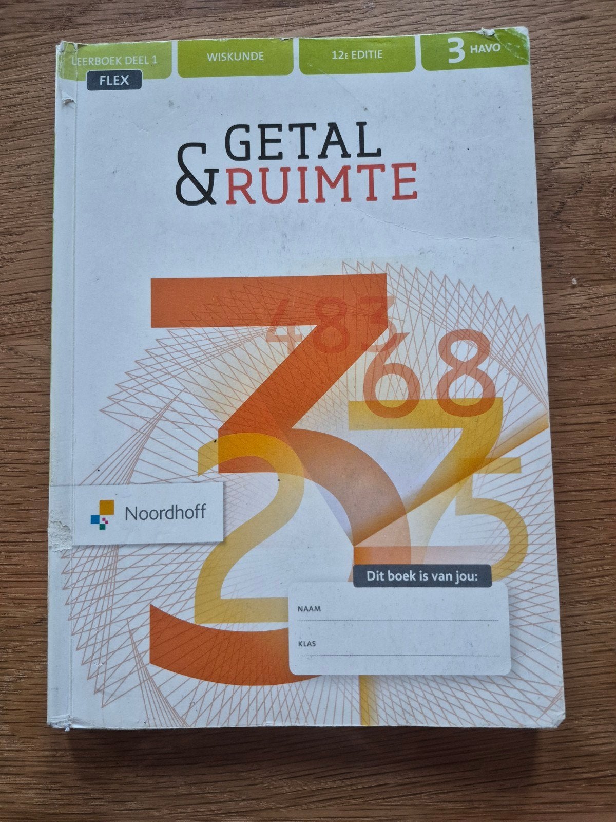 Getal & Ruimte Wiskunde HAVO 3 (12e editie), Boeken, Ophalen, Gelezen, HAVO, Wiskunde A