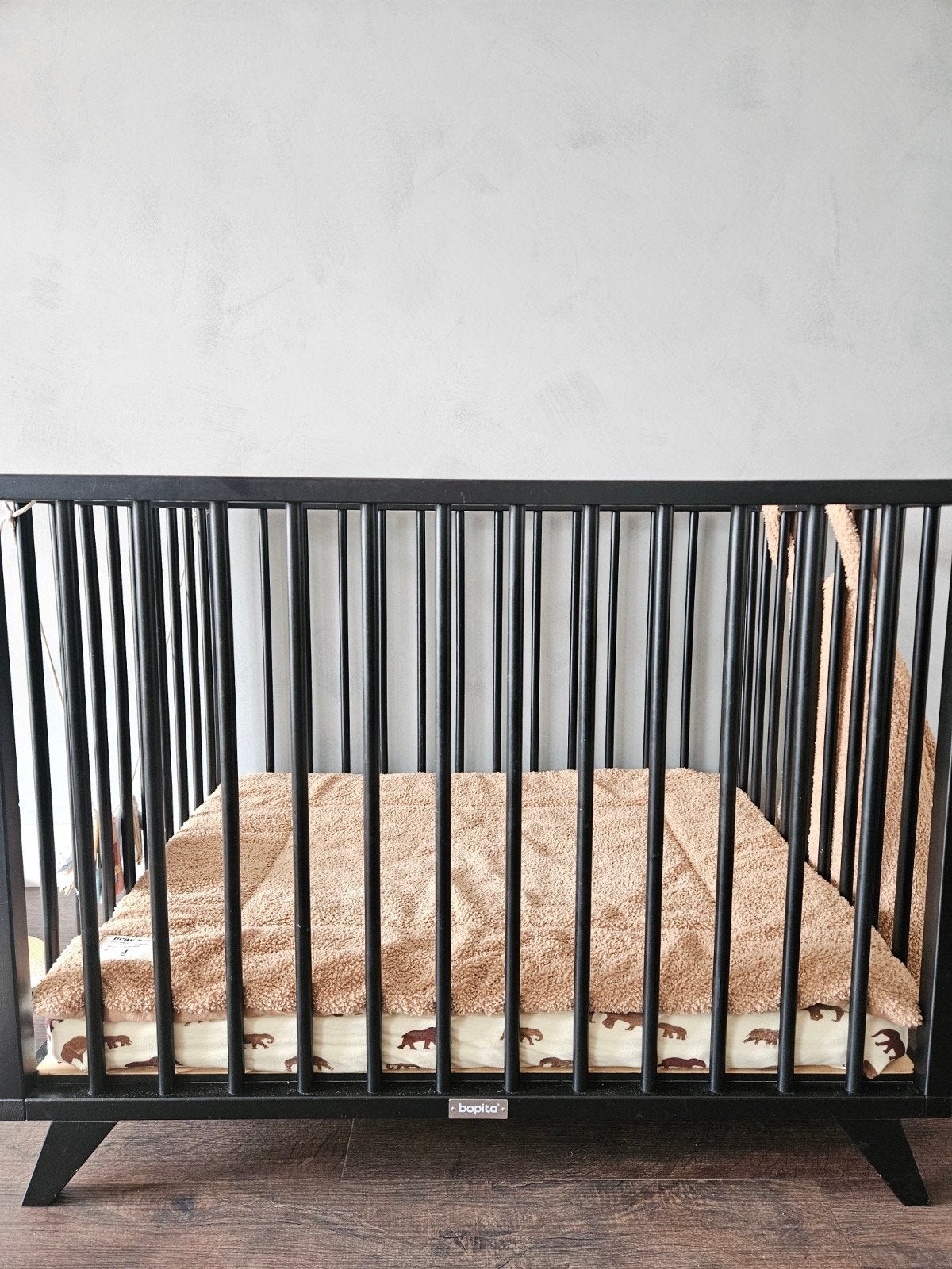 Bopita box - Zwarte box met verstelbare bodem, Kinderen en Baby's, Ophalen, Gebruikt, Rechthoekig, In hoogte verstelbaar