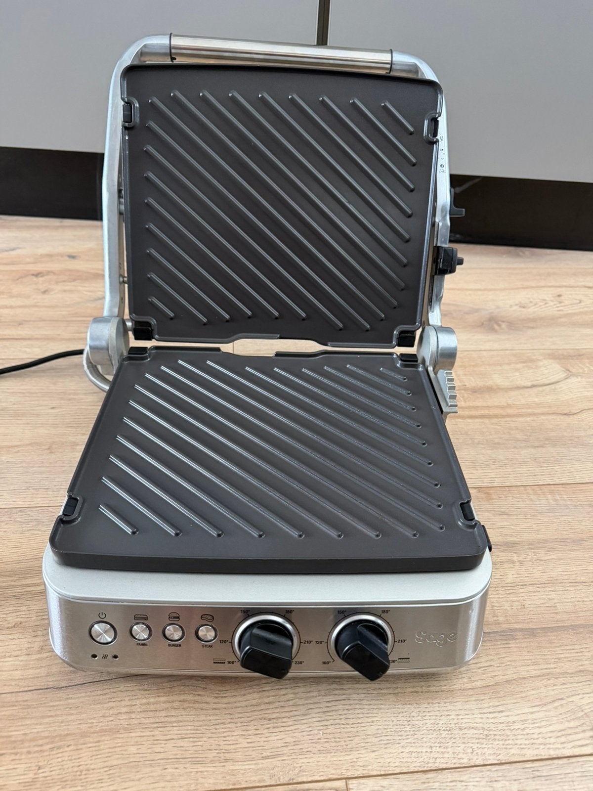 Sage grill contactgrill top merk en werkt super !, Witgoed en Apparatuur, Ophalen of Verzenden, Zo goed als nieuw