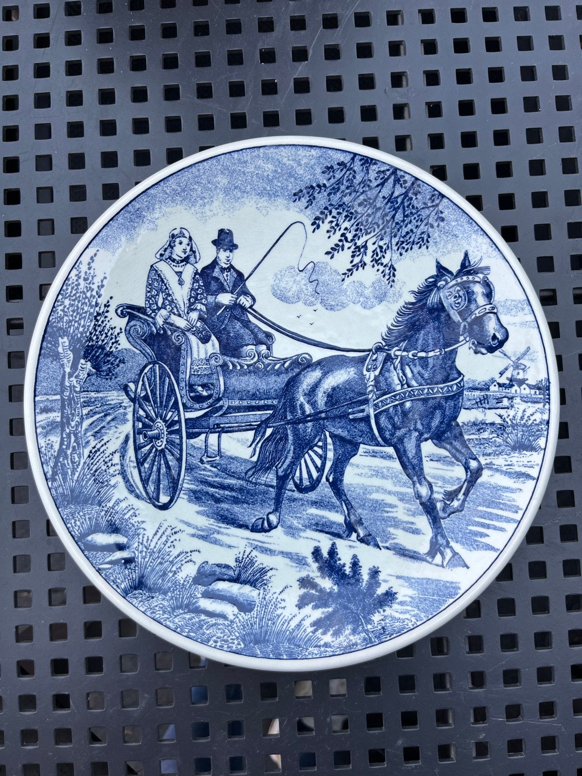 Delfts Holland "Friese Sjees" anno 1800 sierbord, Ophalen of Verzenden
