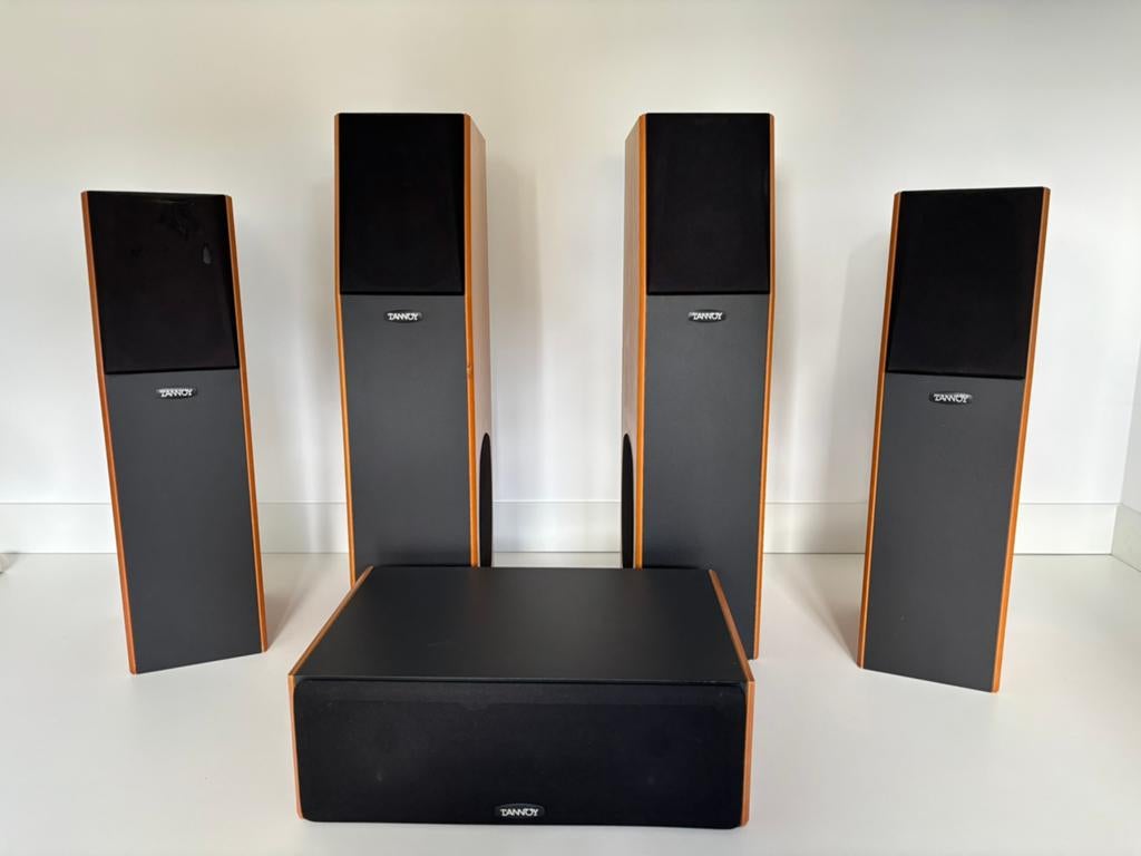Unieke set Tannoy luidesprekers, Zo goed als nieuw, Complete surroundset, 120 watt of meer, Ophalen