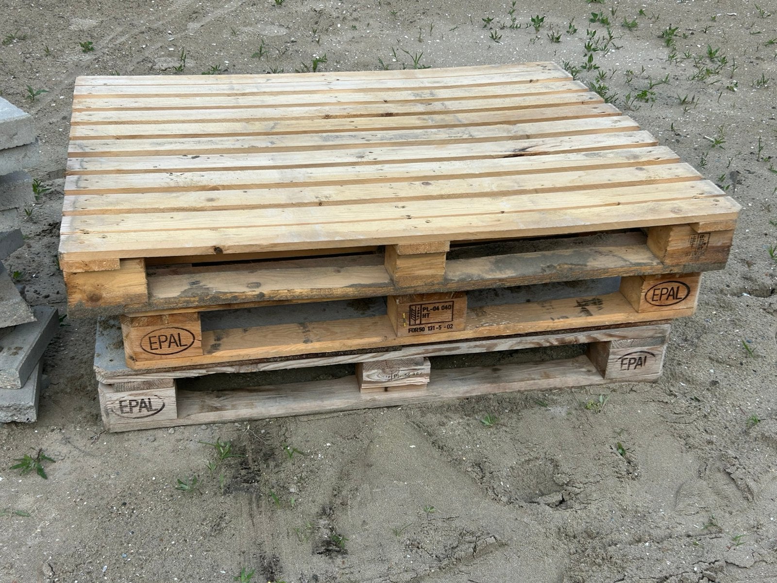 3 pallets - voor open haard of vuurkorf - gratis, Ophalen, Zo goed als nieuw, Pallet, Minder dan 200 cm