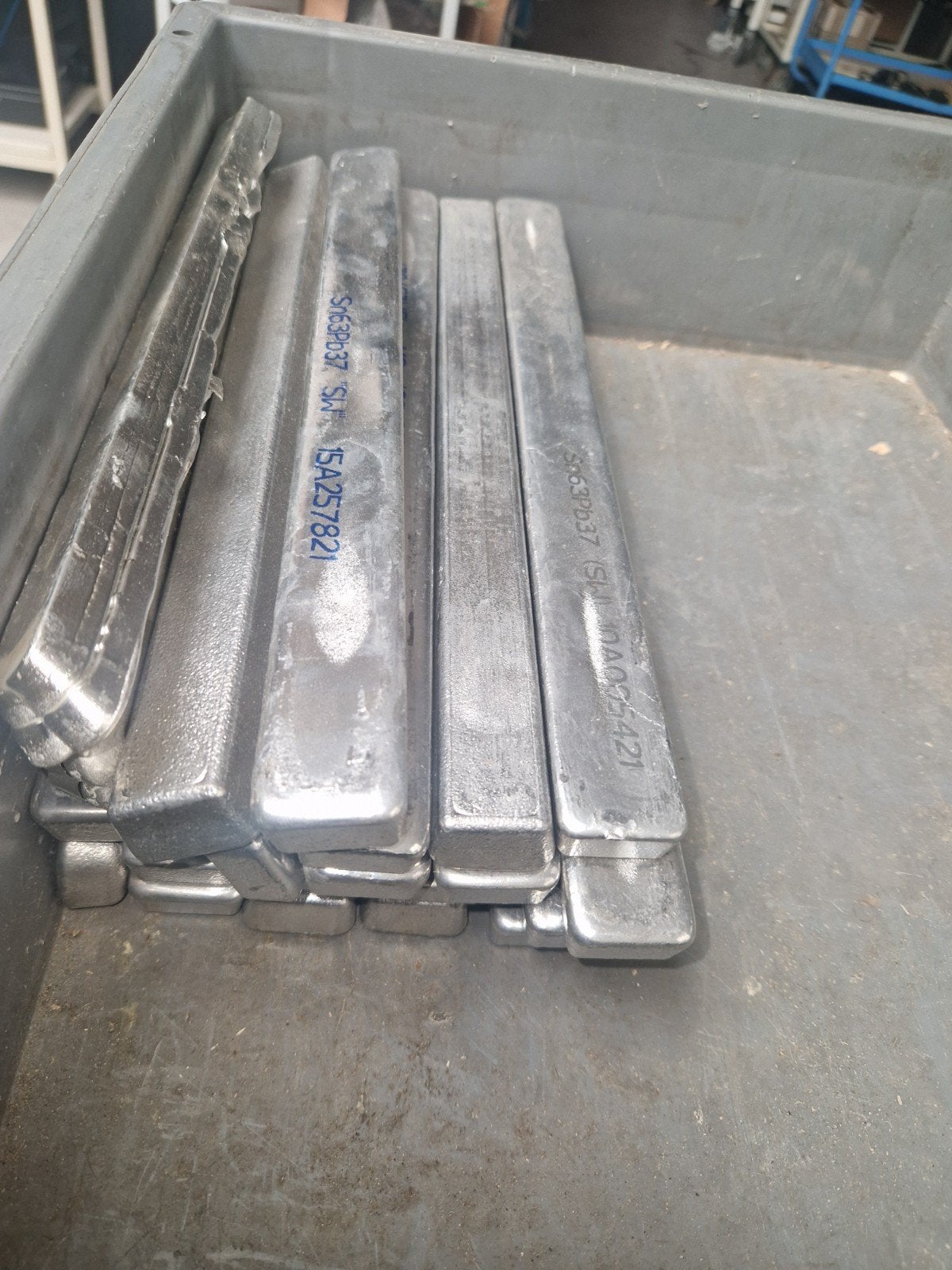 21 kg Loodstaven - Sn63Pb37 Soldeer, Ophalen of Verzenden, Gebruikt, Overige metalen