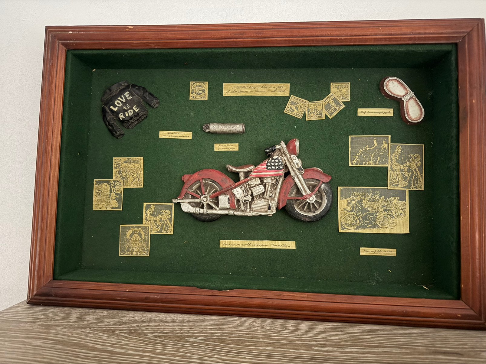 Harley Davidson vintage wandbord decoratie, Ophalen of Verzenden, Gebruikt, Decoratie