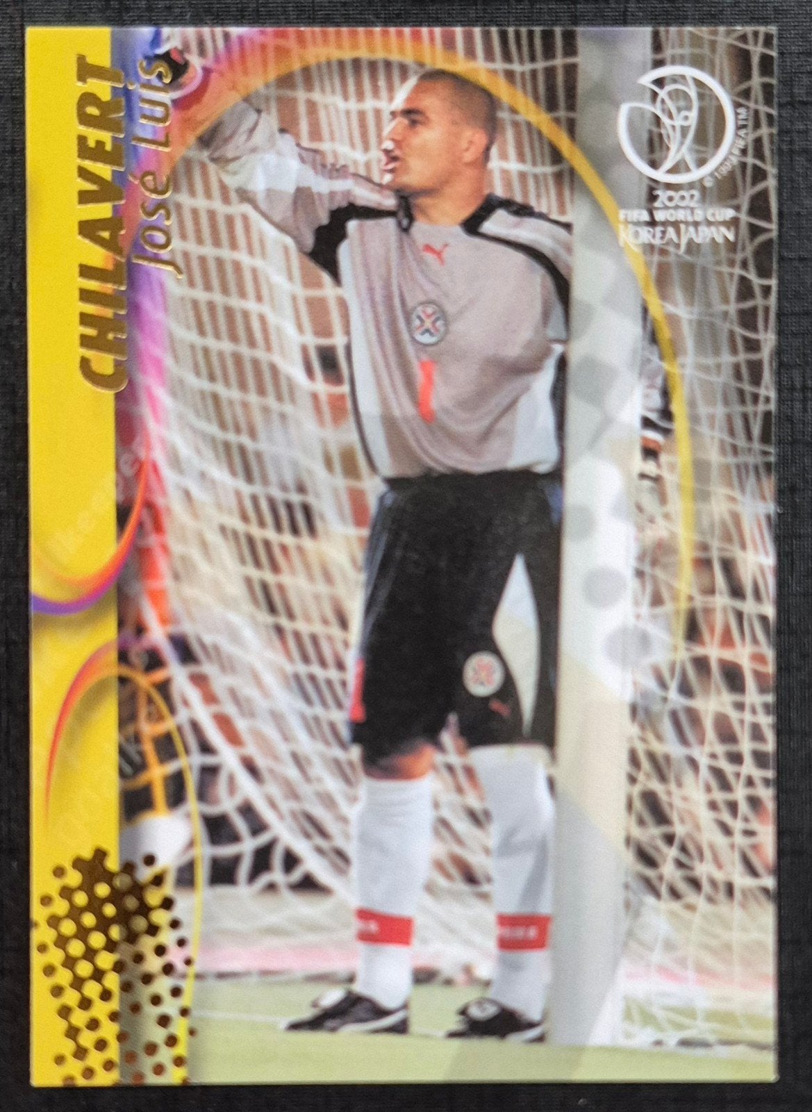 Panini Chilavert - Paraguay, WK 2002., Ophalen of Verzenden, Zo goed als nieuw, Buitenlandse clubs, Poster, Plaatje of Sticker