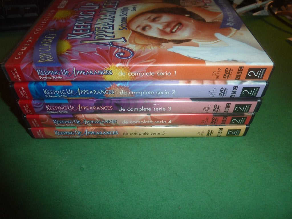 Keeping up appearances Serie 1,2,3,4 en 5 Schone schijn dvd, Cd's en Dvd's, Engels, Verzenden, Nederlands, Zo goed als nieuw