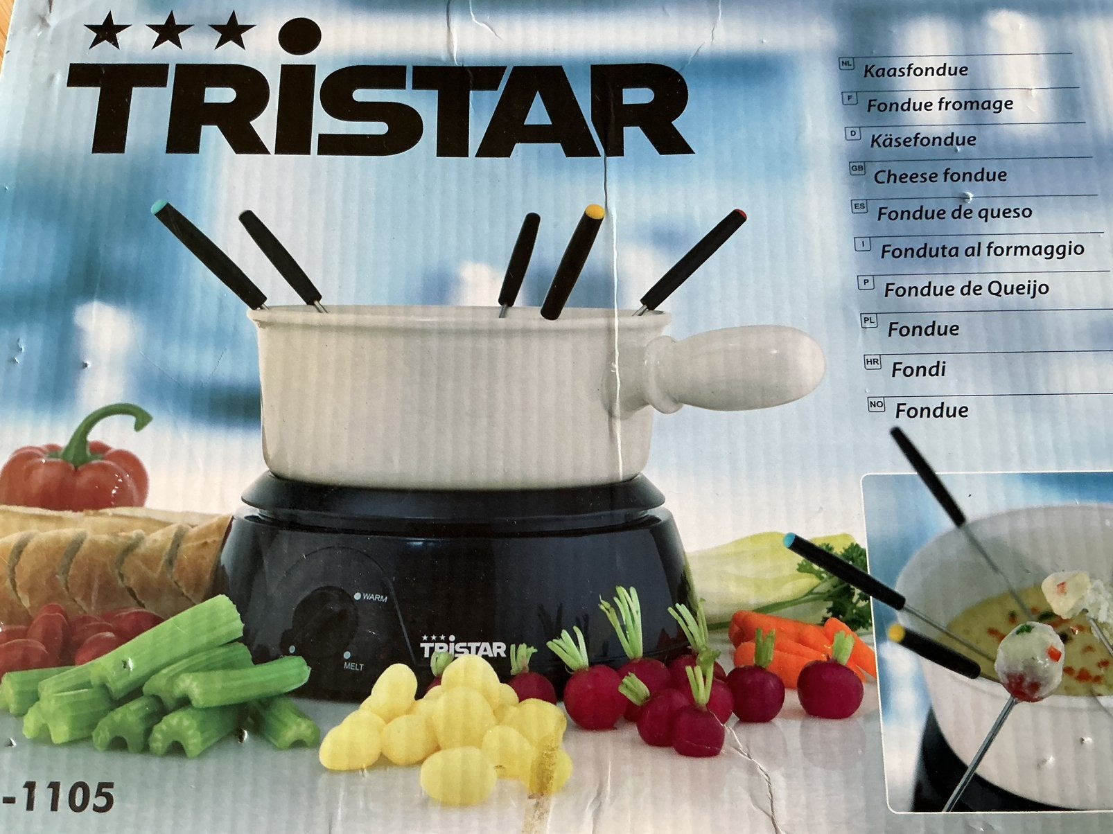 Tristar FO-1105 Elektrische Fonduepan - Nieuw in doos, Witgoed en Apparatuur, Fonduesets, Ophalen of Verzenden, Nieuw, Elektrisch