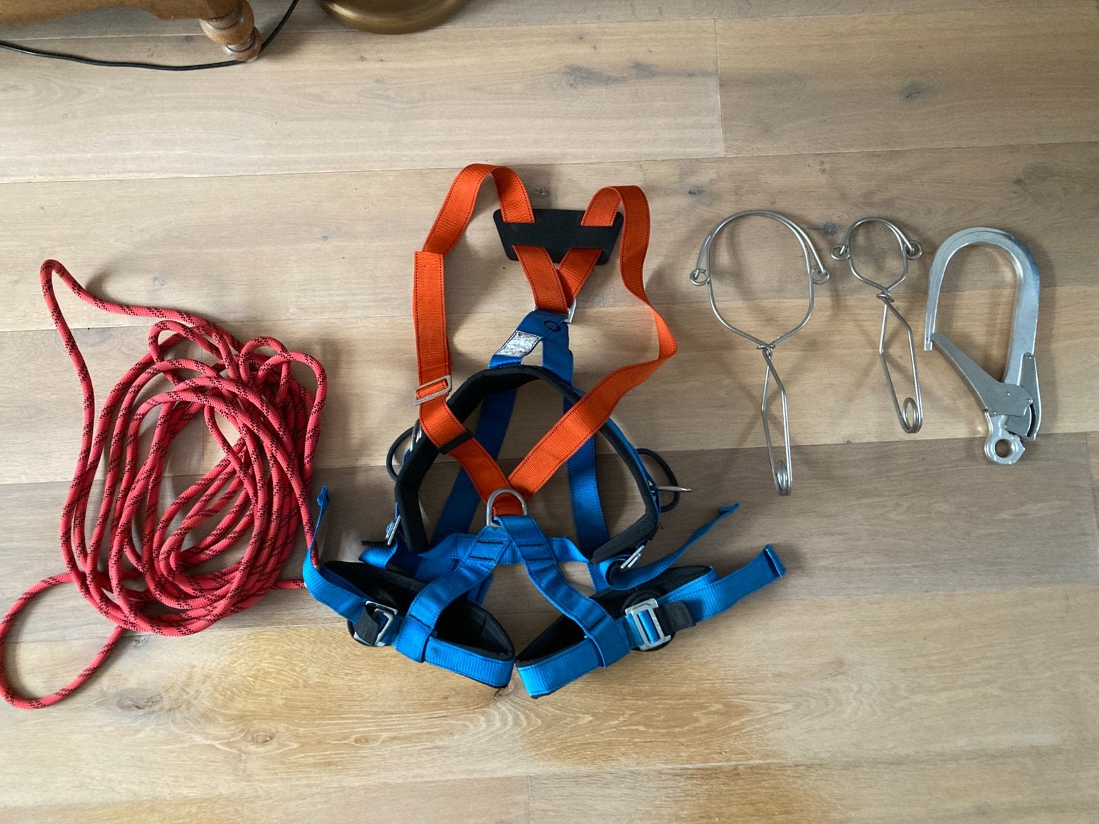 Val harnas plus touw en haken Camp grote maat, Ophalen of Verzenden, Zo goed als nieuw