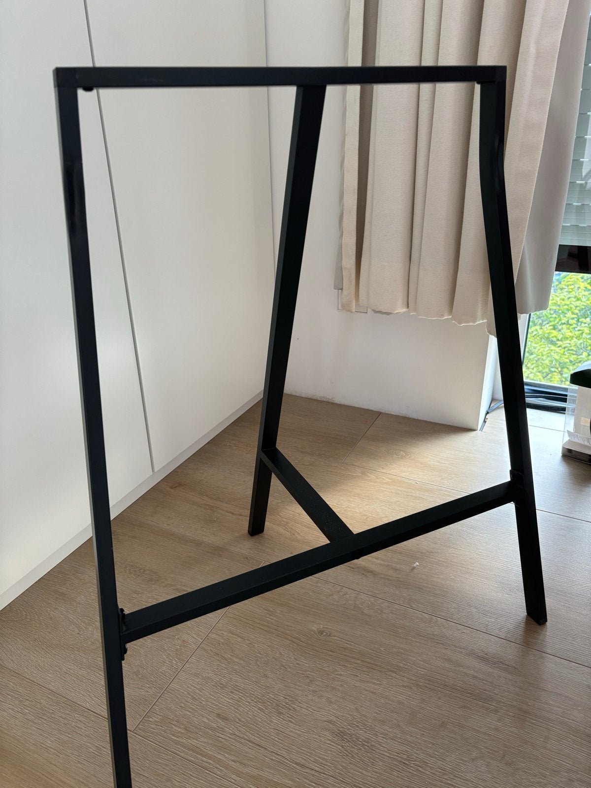 IKEA schraag grijs voor bureau of tafel, Ophalen, Tafelpoot, Minder dan 50 cm, Gebruikt