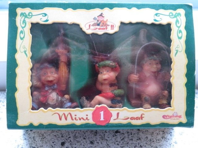 3 Verschillende Mini Laven Laaf AllYou Need is Laaf, Verzamelen, Ophalen of Verzenden, Zo goed als nieuw, Beeldje of Poppetje
