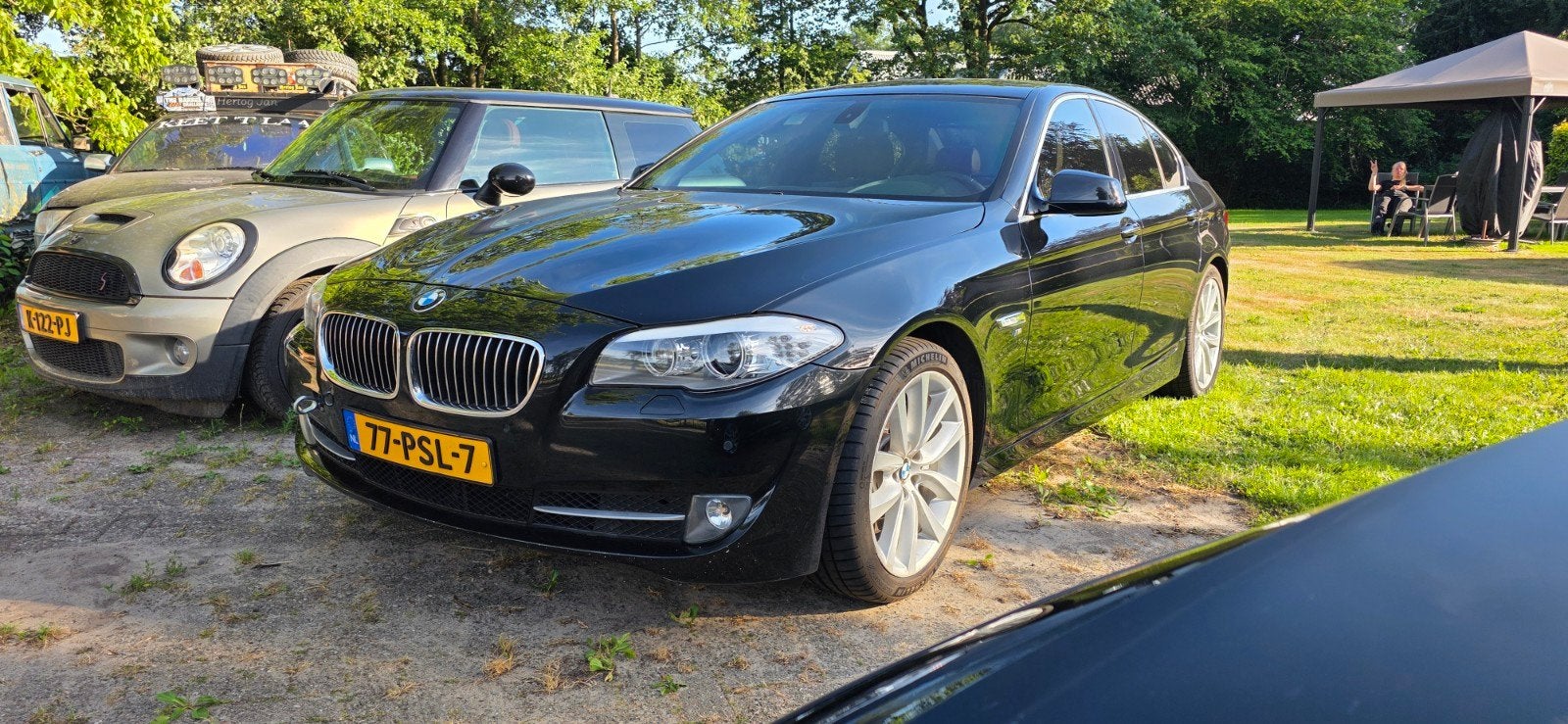 Bmw 535i n55 motorschade, Ophalen, Zwart, Benzine
