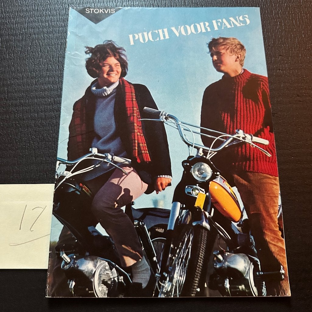 #17) PUCH 1966  Bromfiets Folder, Boeken, Verzenden, Gelezen, Folder