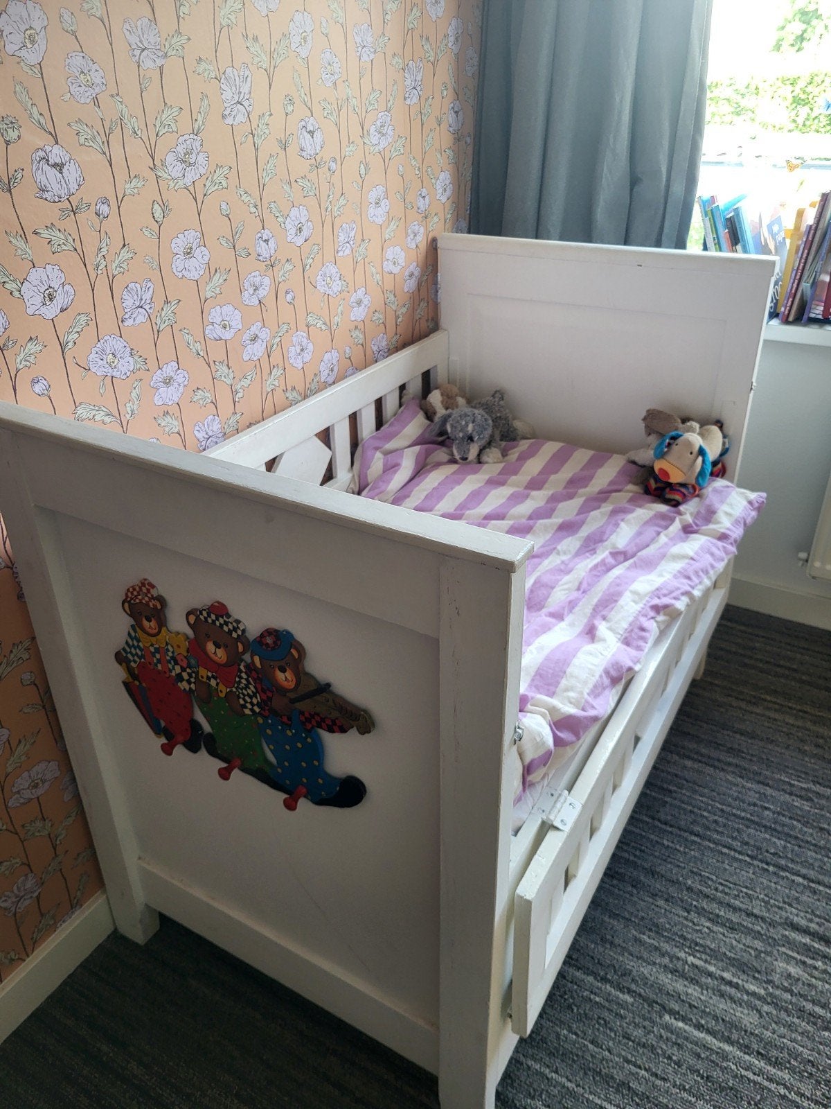 Prachtig, praktisch, klassiek retro co-sleeper ledikant, Ophalen, Gebruikt, Wieg
