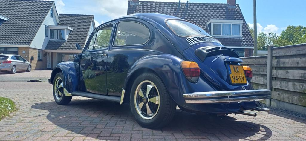 Volkswagen Kever 1200  1984 Fuchs Koni's nw.Apk, 4 cilinders, Blauw, Origineel Nederlands, Handgeschakeld