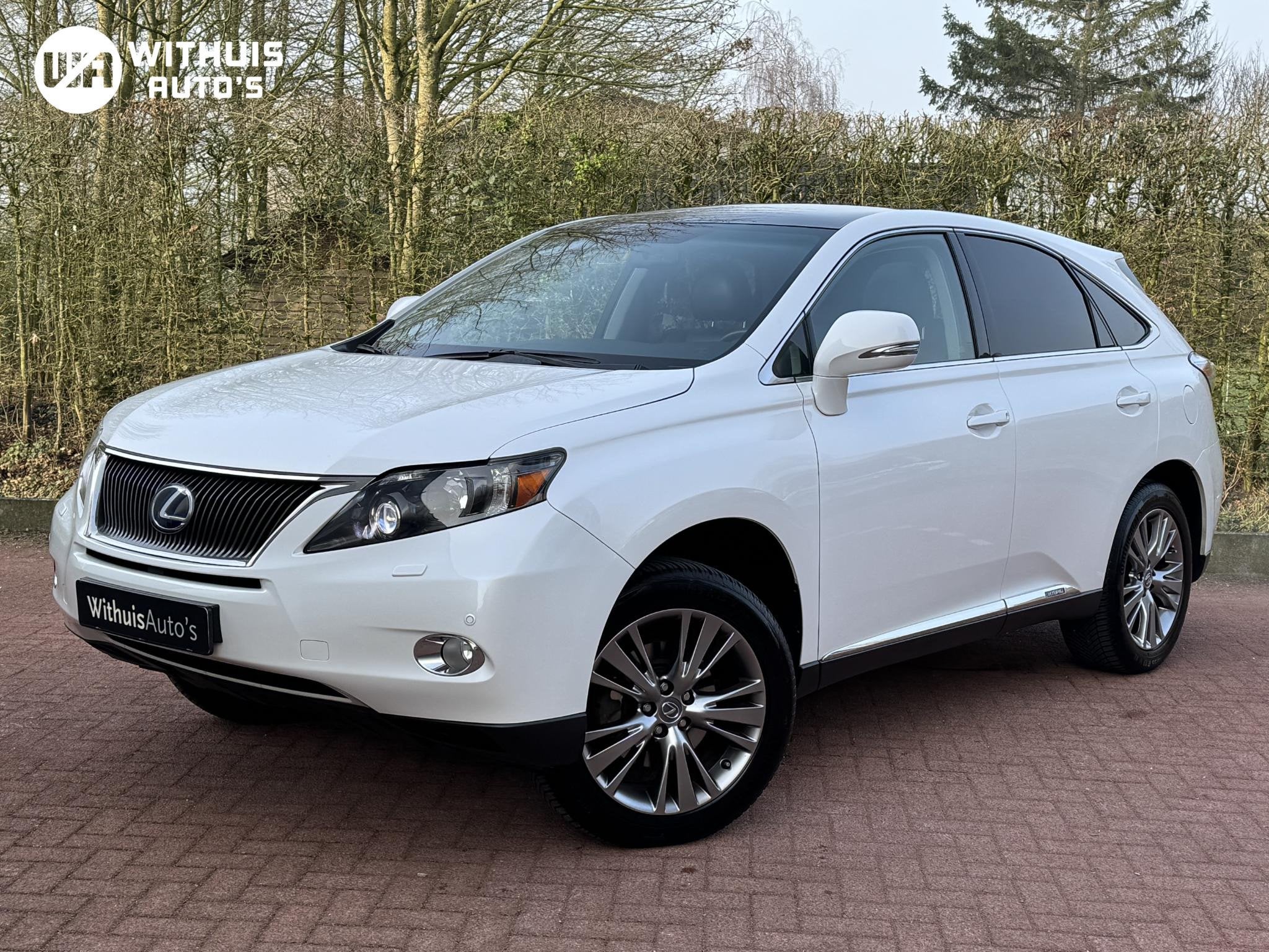 Lexus RX 450h 4WD Trekhaak Panorama DEALER ONDERHOUDEN ''Zee, Auto's, Automaat, Euro 5, Gebruikt, Wit