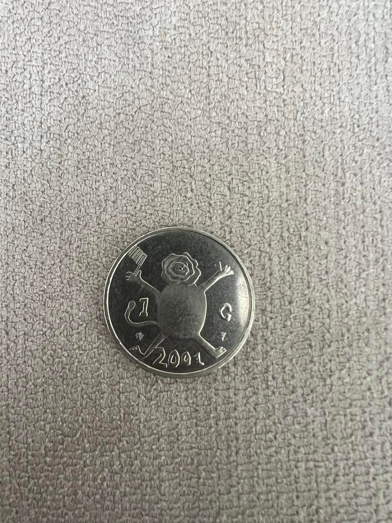 Loeki munt 2001, Ophalen, Koningin Beatrix, 1 gulden, Losse munt