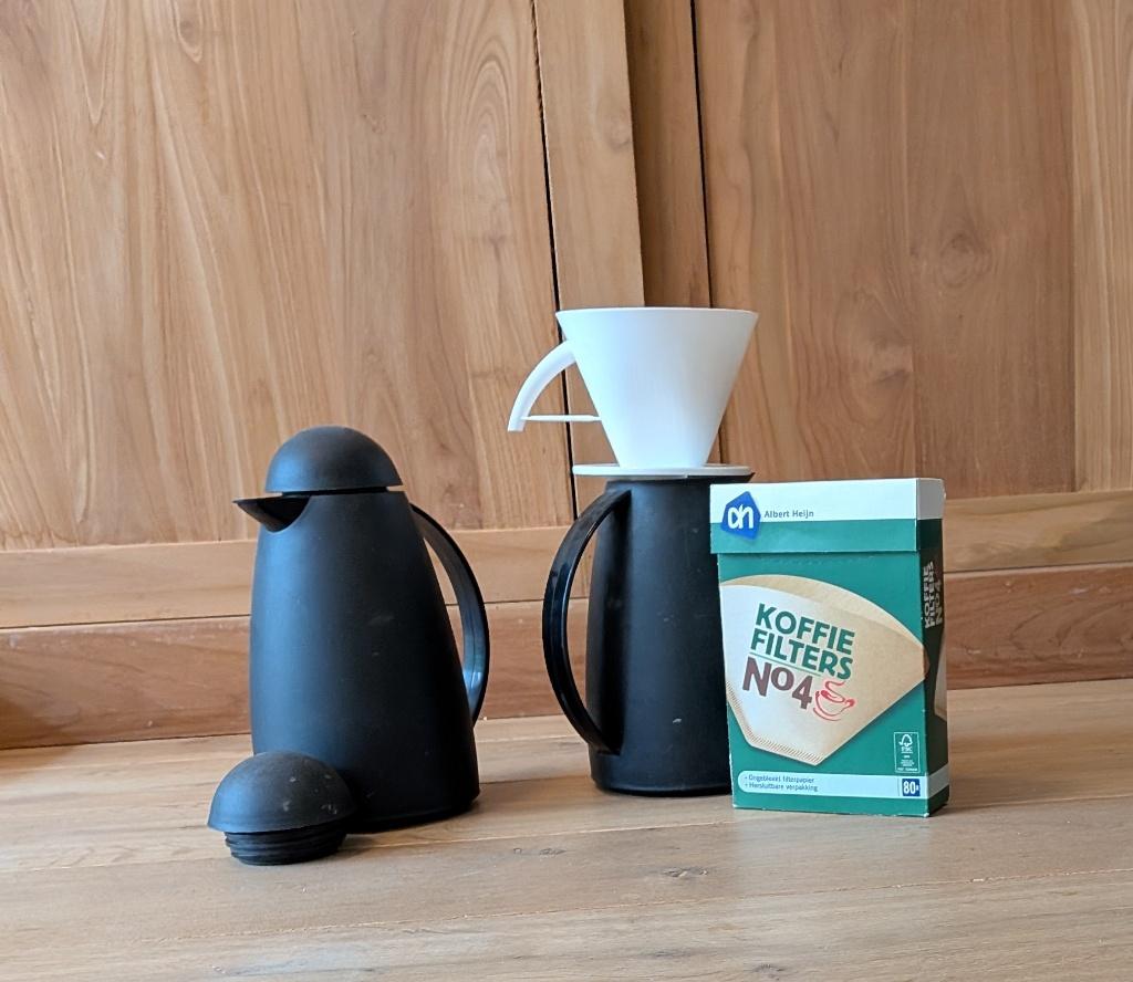 2 koffiekannen + filterhouder, Ophalen, Kunststof, Zwart, Overige merken