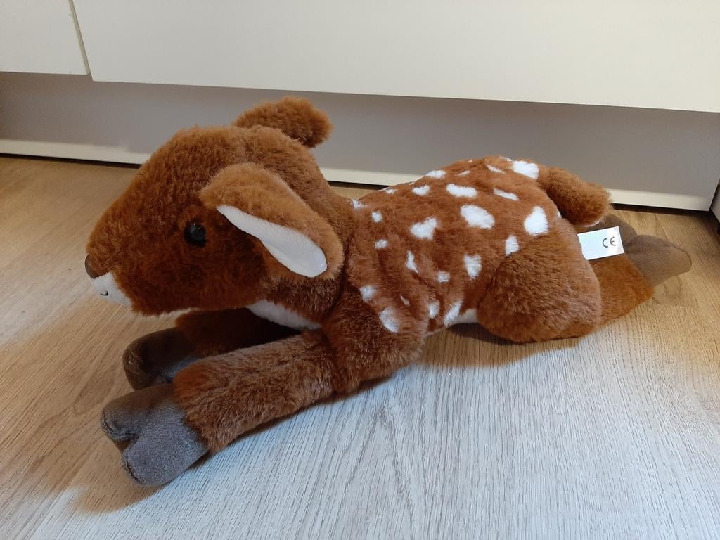 Morenso bosdieren hert knuffel 38 cm, Ophalen of Verzenden