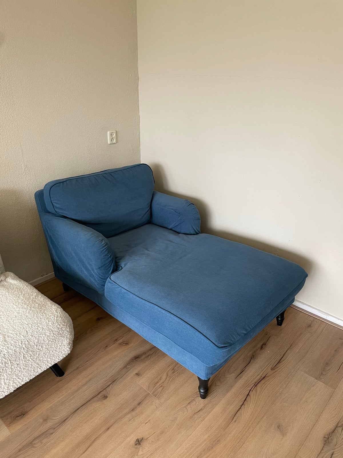 IKEA Stocksund chaise longue - Blauw, Ophalen, Eenpersoons, Zo goed als nieuw, Minder dan 150 cm