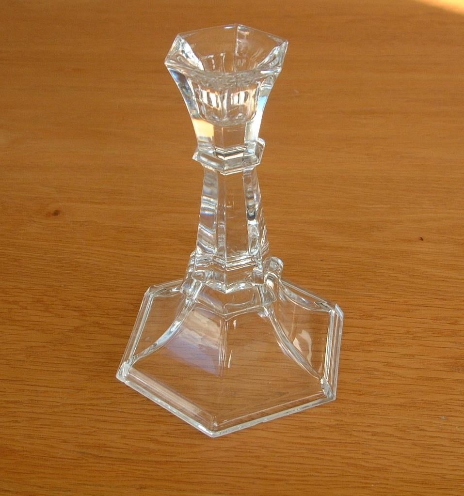 gave glas kristal kandelaar nr.1, Overige materialen, Ophalen of Verzenden, Zo goed als nieuw, Kandelaar