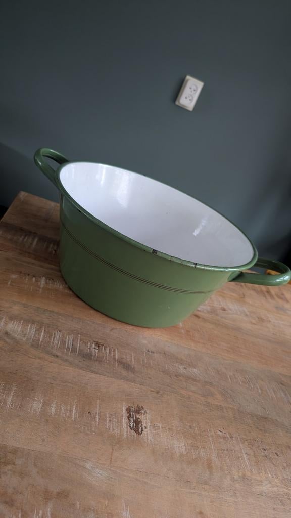 Vintage emaille teiltje, Ophalen of Verzenden