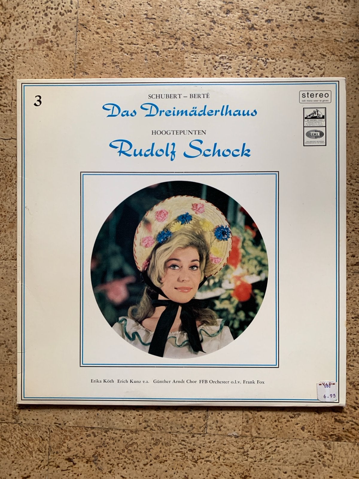 Rudolf Schock - Das Dreimäderlhaus Hoogtepunten LP, Gebruikt, Opera of Operette, Modernisme tot heden, Ophalen of Verzenden