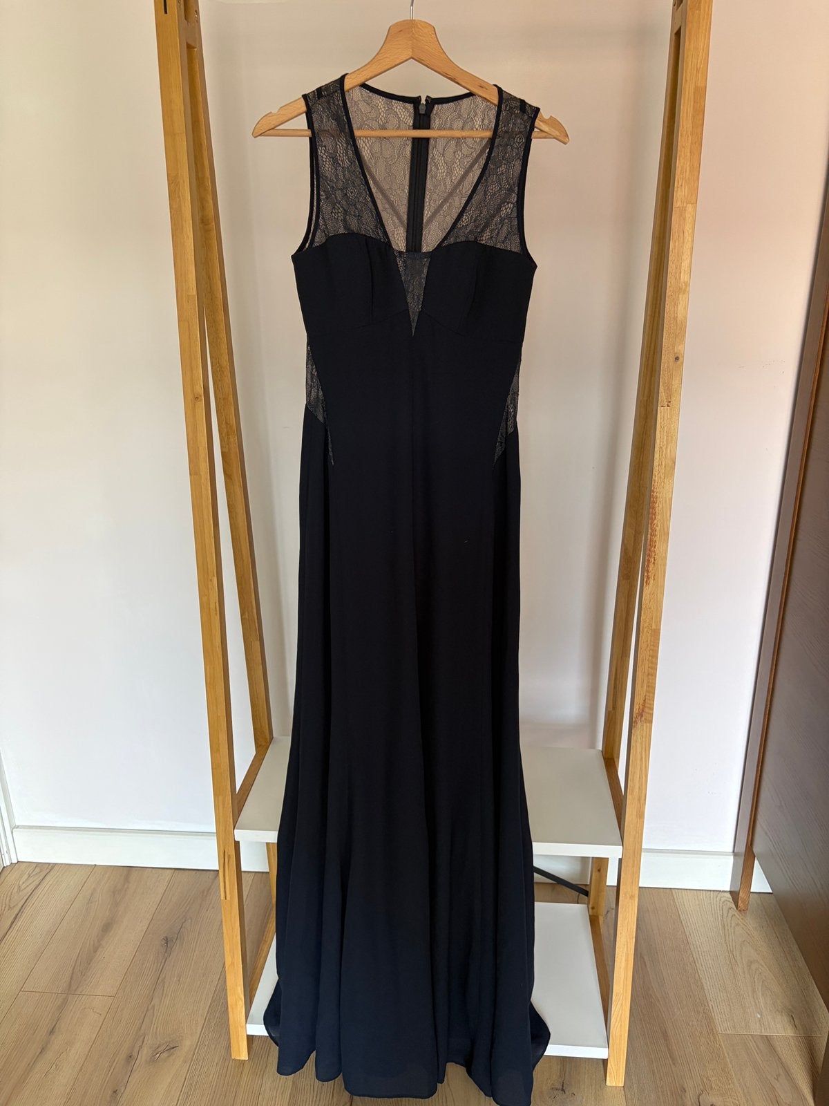 Max & Cleo Navy Evening Gown – Size 2, Ophalen, Zo goed als nieuw, Blauw