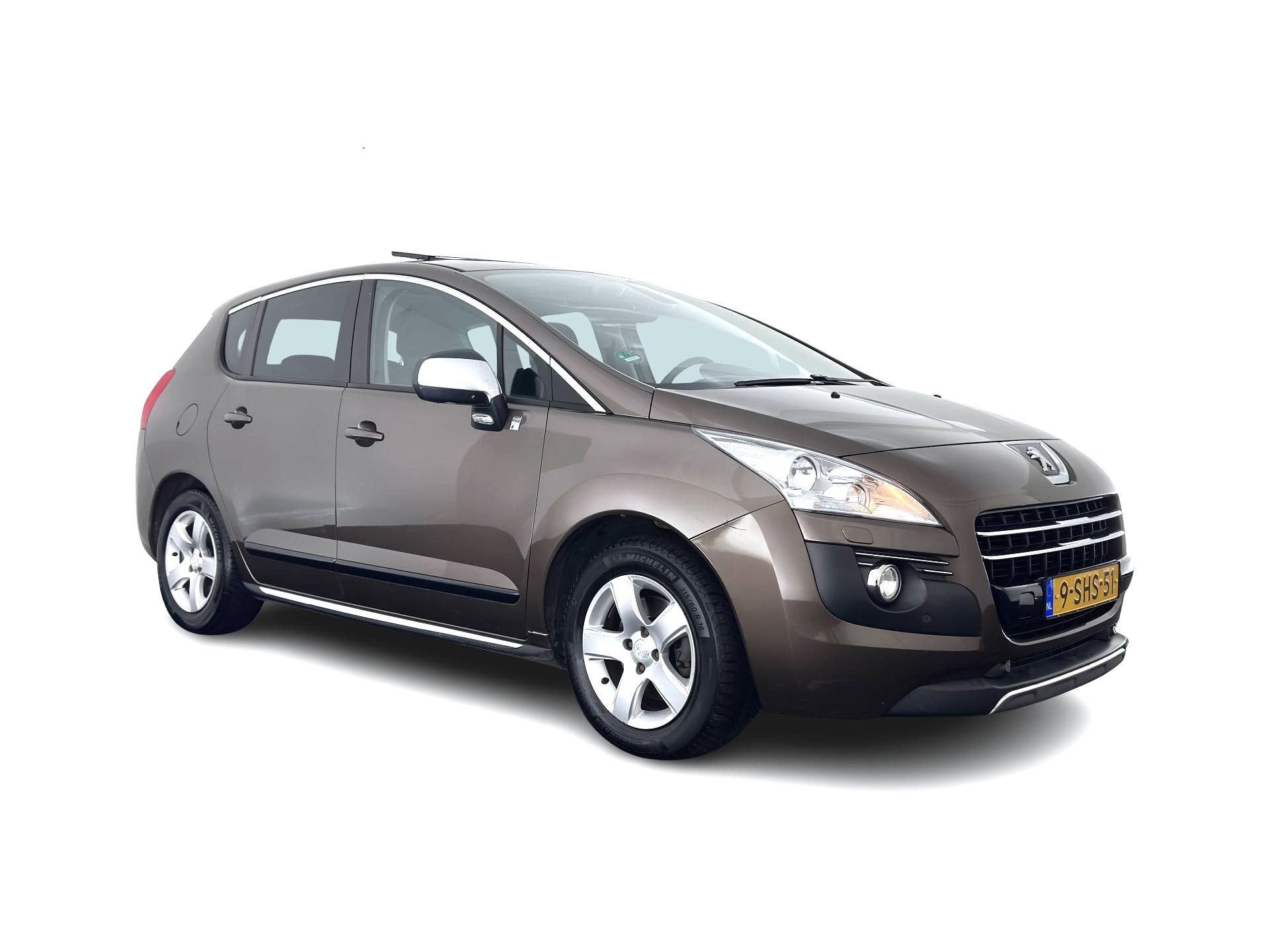 Peugeot 3008 2.0 HDiF HYbrid4 Blue Lease Aut. *PANO | HEAD-U, Auto's, Automaat, Stof, Gebruikt, Zwart
