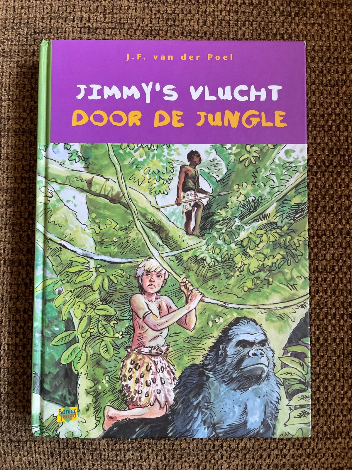 J.F. van der Poel - Jimmy's vlucht door de jungle, Boeken, Ophalen of Verzenden, Zo goed als nieuw, J.F. van der Poel, Fictie