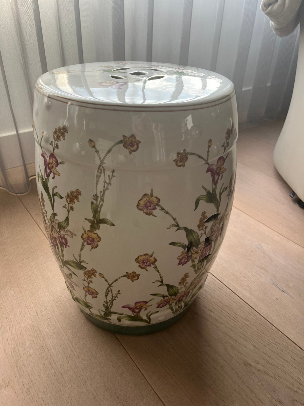 Kruk planten tafel keramiek, Ophalen, Zo goed als nieuw