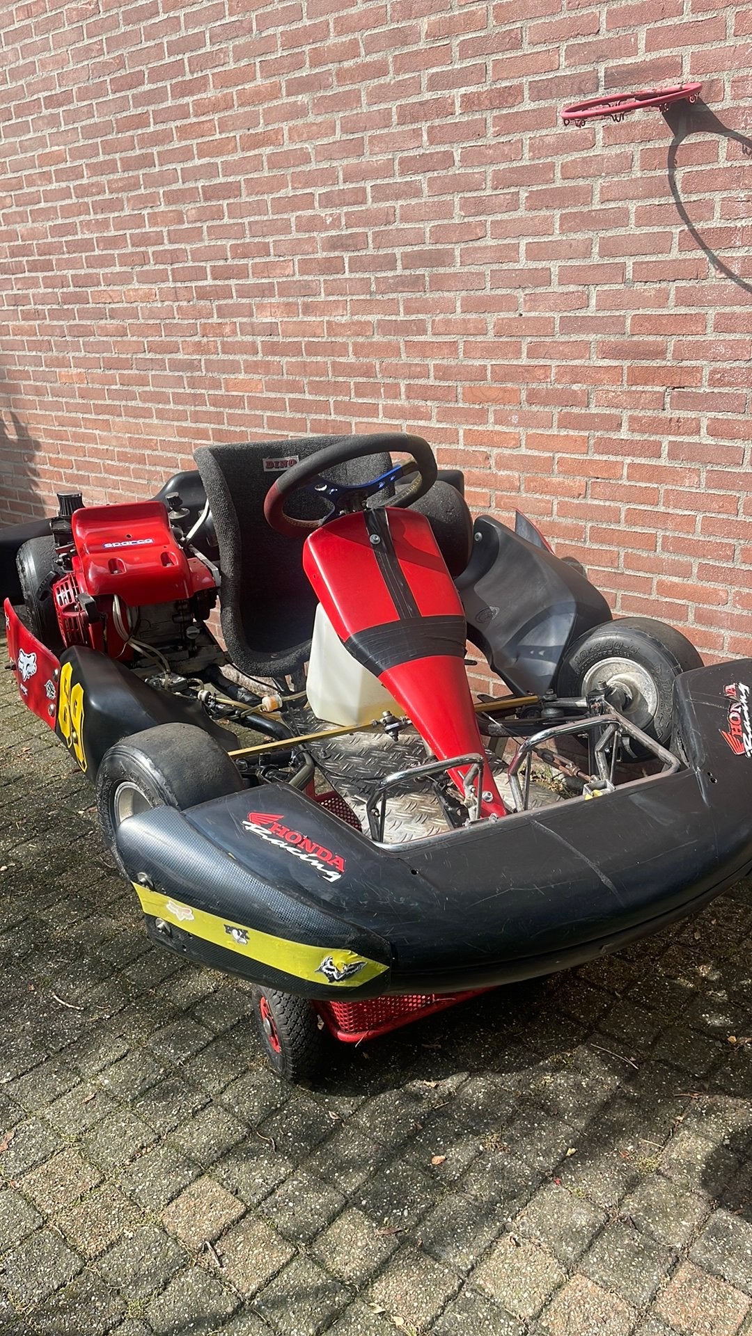 Kart  met GX 200 honda blok en  met pitkar, Sport en Fitness, Karting, Ophalen, Gebruikt, Kart