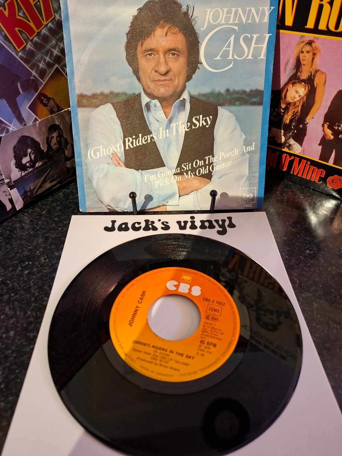 Johnny Cash - (Ghost) Riders In The Sky    1979/1, 7 inch, Ophalen of Verzenden, Overige typen, Fotohoes