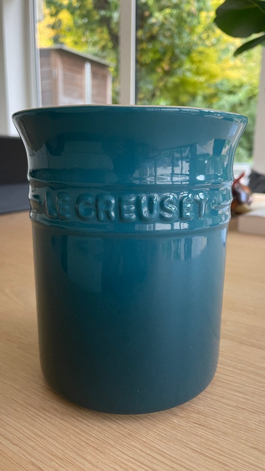 Le Creuset spatelpot, Huis en Inrichting, Ophalen of Verzenden, Zo goed als nieuw, Steen/keramiek, Le Creuset