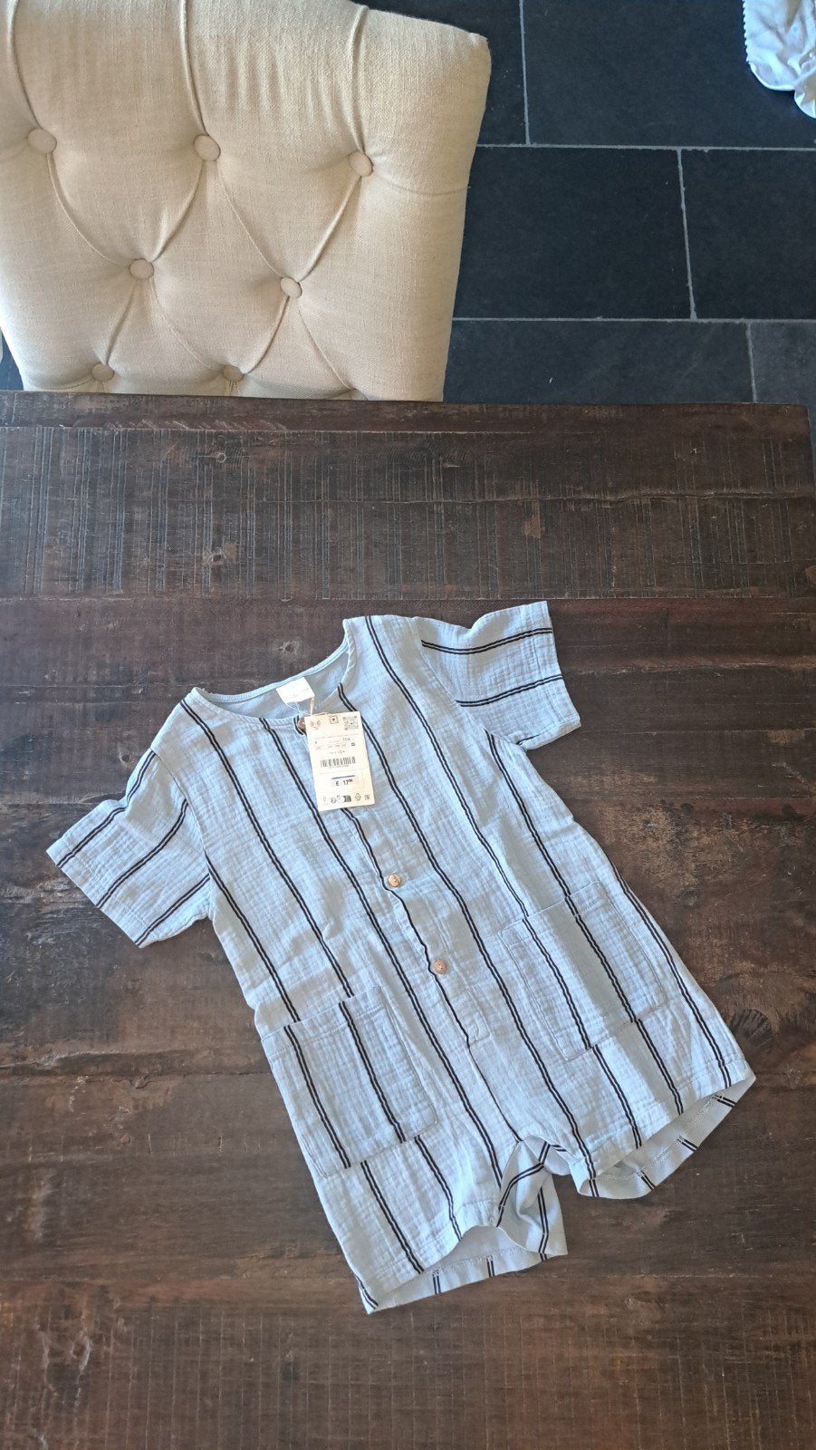 Toffe korte Jumpsuit Zara maat 104, Kinderen en Baby's, Kinderkleding | Maat 104, Ophalen of Verzenden, Nieuw, Zara