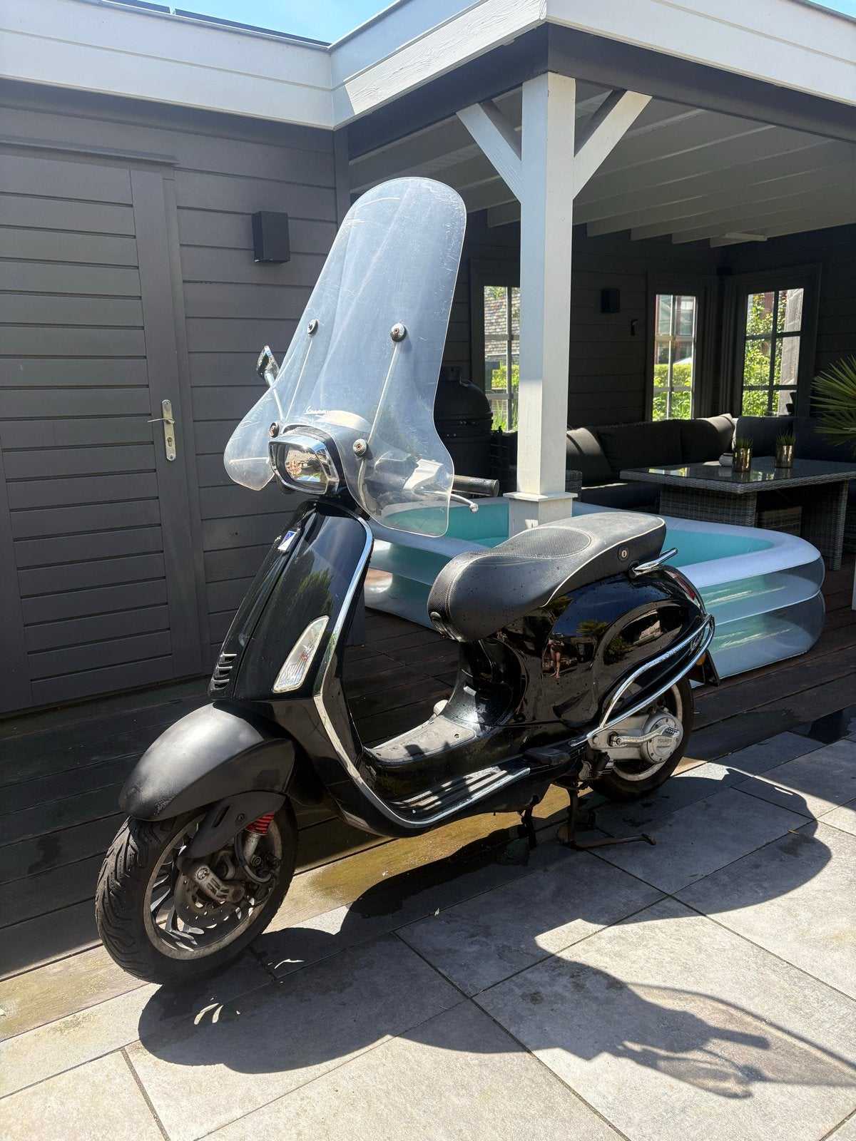 Vespa Sprint 4T 25km/u - Zwart 2017, Ophalen, Gebruikt, Overige modellen, Benzine