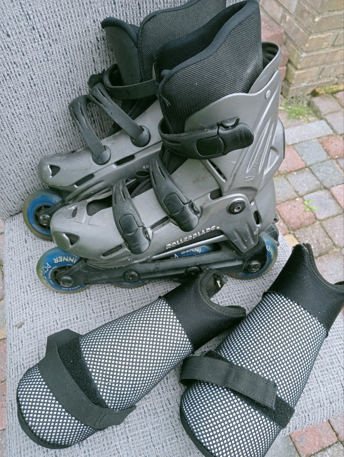 Rollerblade inline skates met bescherming, Overige merken, Gebruikt, Dames, Ophalen of Verzenden