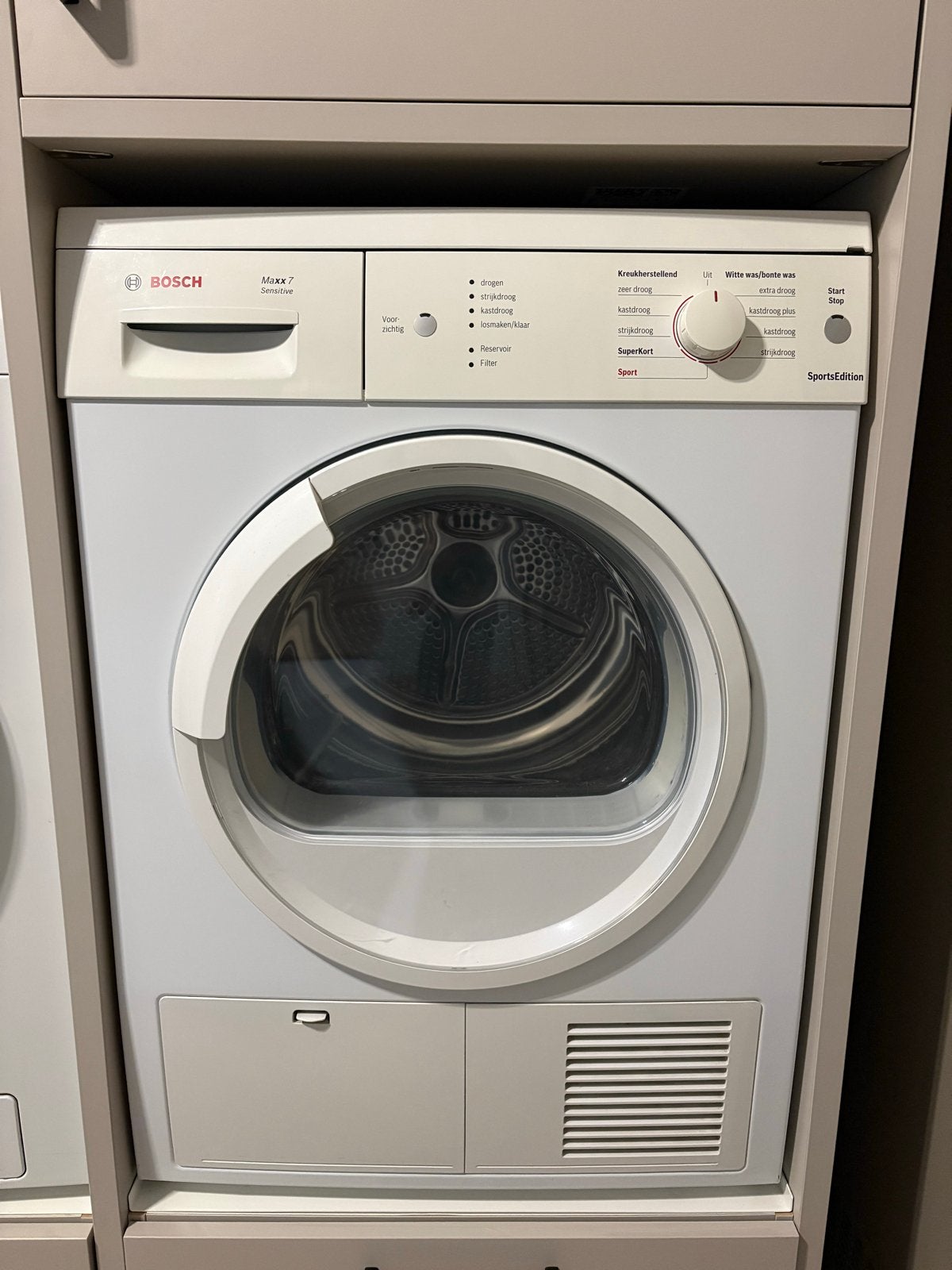 Bosch Maxx 7 Sensitive Wasdroger - SportsEdition, Witgoed en Apparatuur, Ophalen, 6 tot 8 kg, Zo goed als nieuw, Voorlader