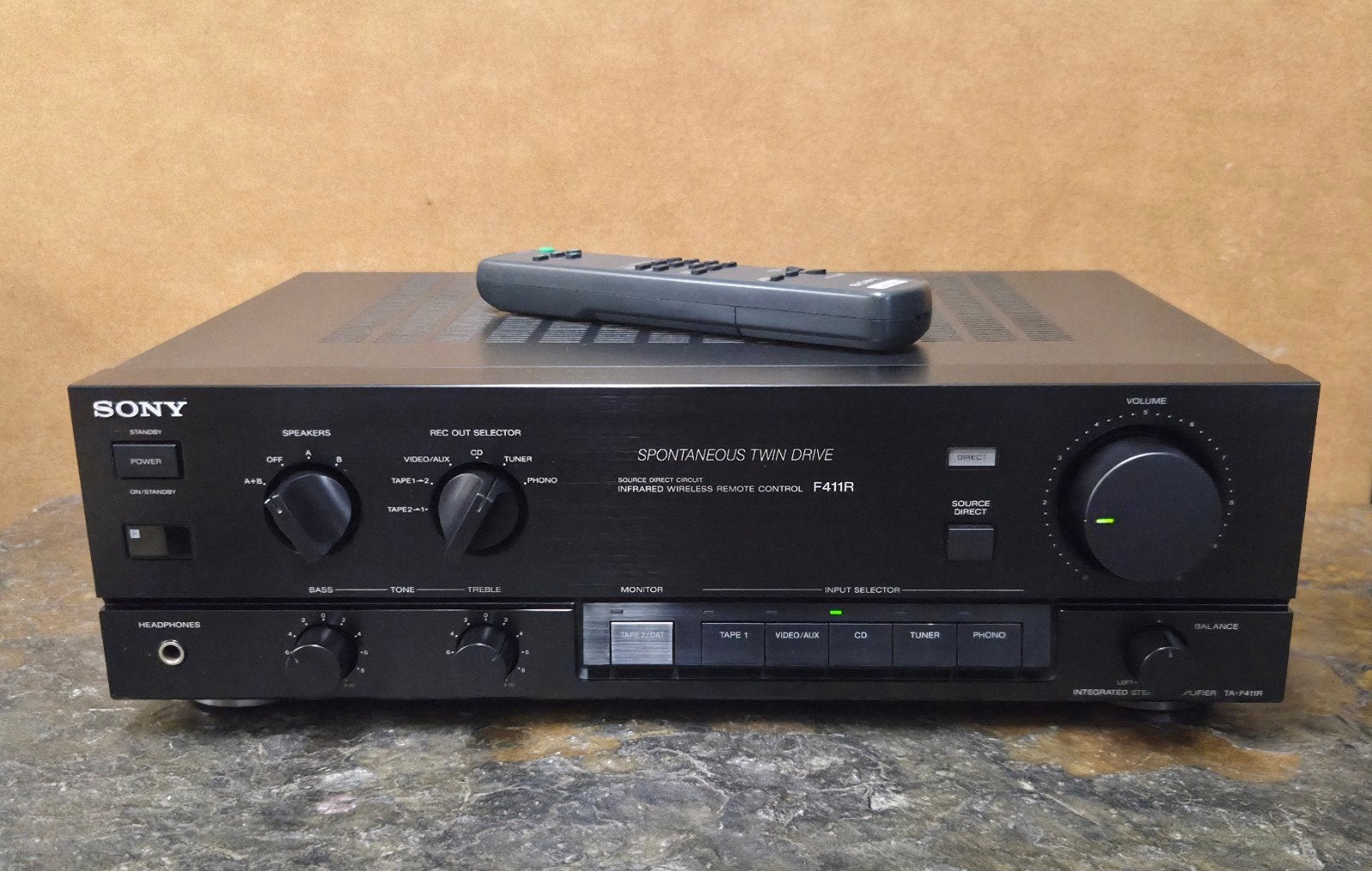 Sony TA-F411R Versterker met garantie, Gebruikt, ., Ophalen of Verzenden, Sony