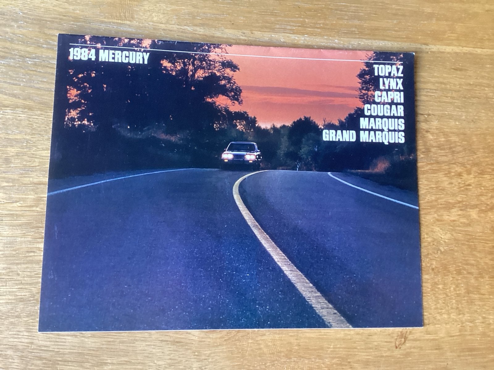 1984 Mercury Catalogus: Topaz, Lynx, Capri, Cougar, Marquis, Ophalen of Verzenden, Zo goed als nieuw